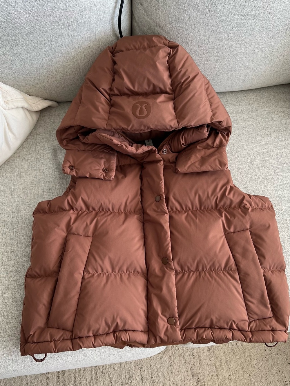 Lululemon Wunder Puff Cropped Vest Size 4